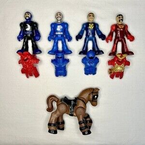 Imaginext Medieval Knights Figures Lot Armor Accessories Horse